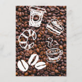 Casual Coffee Beans Voeg uw menu toe Coffee Shop (Achterkant)