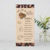 Casual Coffee Beans Voeg uw menu toe Coffee Shop (Staand voorkant)