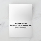 CASUAL CONVERSATIE VAN koe & **HAPPY 50th BIRTHDAY Kaart (Binnen)