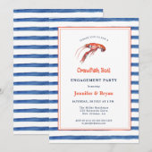 Casual Crawfish Boil verlovingsfeestuitnodiging Kaart (Voorkant / Achterkant)