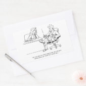 Casual dag rechthoekige sticker (Envelop)