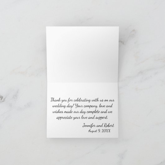 Casual Daisy Bedankt kaart (Binnen)