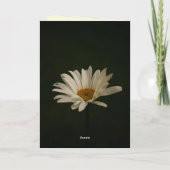 Casual Daisy Floral foto gepersonaliseerd Bedankkaart (Achterkant)