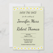 Casual Daisy Wedding Save The Date (Voorkant)