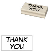 Casual dank u rubberstempel (Gestempeld)