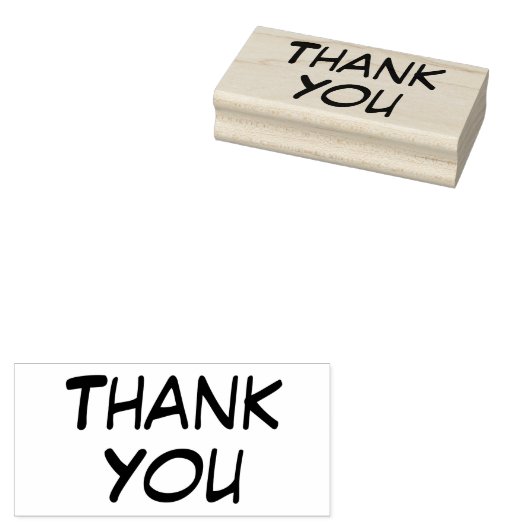 Casual dank u rubberstempel (Gestempeld)