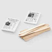 Casual de bruiloft van de manuscriptkrant sparen d handwaaier (Niet-gemonteerd)