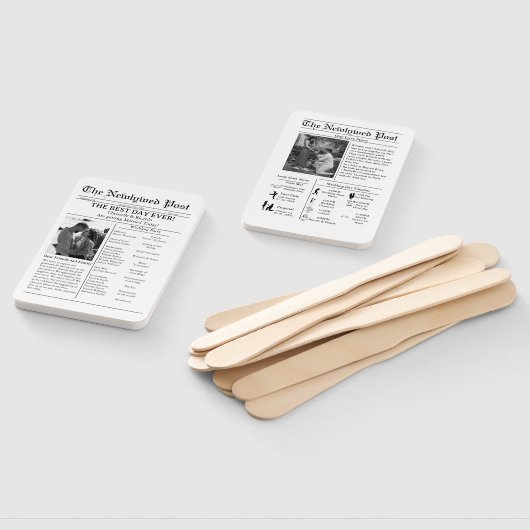 Casual de bruiloft van de manuscriptkrant sparen d handwaaier (Niet-gemonteerd)