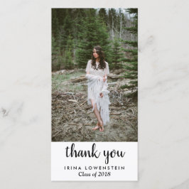 Casual Eenvoudig Afstuderen Hartelijk dank Bedankkaart