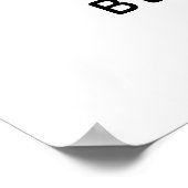 Casual, eenvoudig de bruiloft van het Welkomstteke Poster (Hoek)