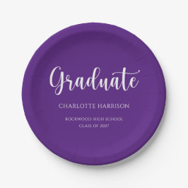 Casual Eenvoudige Script Graduation Party Papieren Bordje