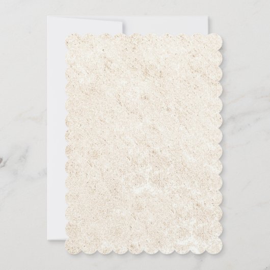 Casual elegante strandbruiloft uitnodigingen (Achterkant)