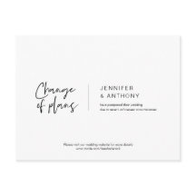 Casual elegantie, wijziging van plannen, uitgestel