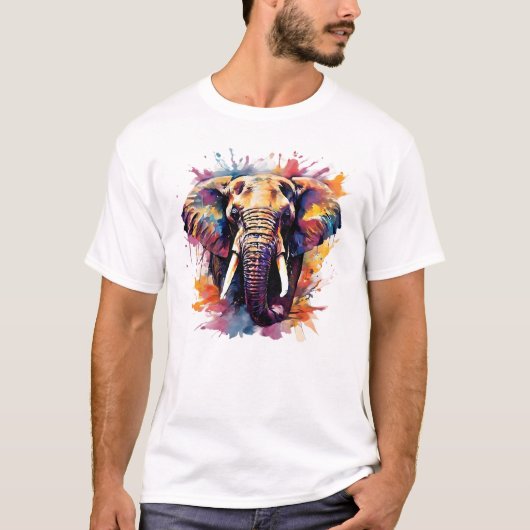 Casual Elephate T-shirt (Voorkant)