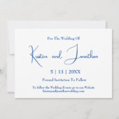 Casual en zorgvuldig sparen de Kaart van de Datum (Achterkant)