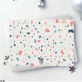 Casual feestelijke kleurrijke kerst drie foto feestdagenkaart