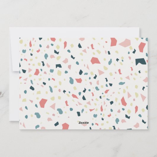 Casual feestelijke kleurrijke kerst drie foto feestdagenkaart (Achterkant)