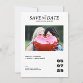 Casual foto bruiloft save the date (Voorkant)