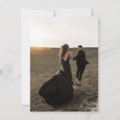 Casual foto bruiloft save the date (Achterkant)