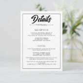 Casual foto informatiekaartje (Staand voorkant)