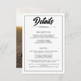 Casual foto informatiekaartje