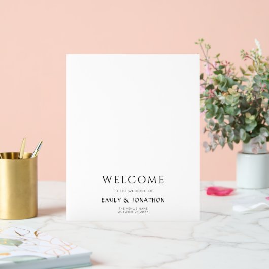 Casual foto-overlay script Welkom op het Huwelijk Acryl Bord (Huwelijk)