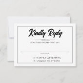 Casual foto RSVP kaartje (Voorkant)