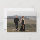 Casual foto RSVP kaartje (Achterkant)