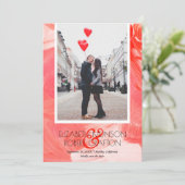 Casual foto Weddenrroe Save the Date (Staand voorkant)