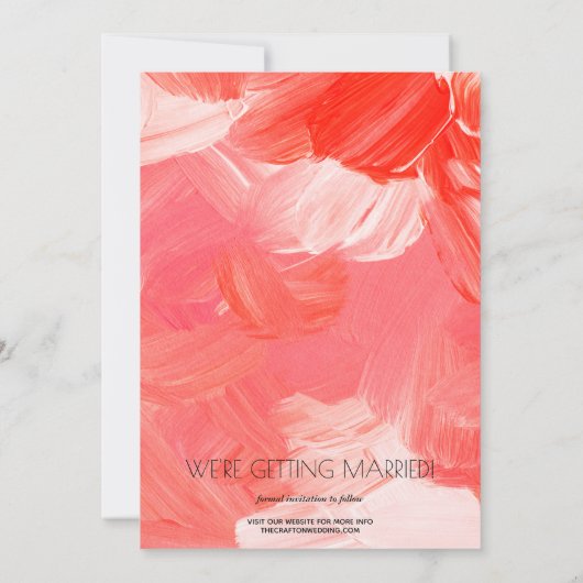 Casual foto Weddenrroe Save the Date (Achterkant)