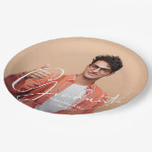 Casual fotoafstudeerfeest papieren bordje (Gekanteld)