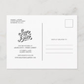 Casual foto's maken de data opslaan aankondigingskaart (Achterkant)