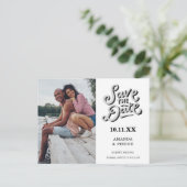 Casual foto's maken de data opslaan aankondigingskaart (Staand voorkant)