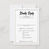 Casual fotovoedsel keuzes RSVP kaartje (Voorkant)
