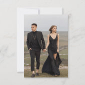 Casual fotovoedsel keuzes RSVP kaartje (Achterkant)