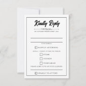 Casual fotovoedsel keuzes RSVP kaartje (Voorkant)