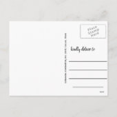 Casual gejuich voor 2020 Modern Script Vakantiefot Feestdagenkaart (Achterkant)