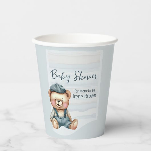 Casual Gezellig Baby shower Gepersonaliseerd Papieren Bekers (Voorkant)