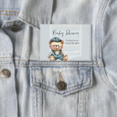 Casual Gezellig Baby shower Gepersonaliseerde Butt Button (Insitu)