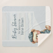 Casual gezellig Baby shower Sherpa Deken (Voorkant (horizontaal))
