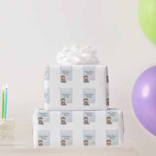 Casual gezellige Baby shower uitnodiging Cadeaupapier