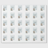 Casual gezellige Baby shower uitnodiging Cadeaupapier (Vlak)