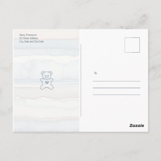 Casual gezellige Beer Baby shower Uitnodiging (Achterkant)