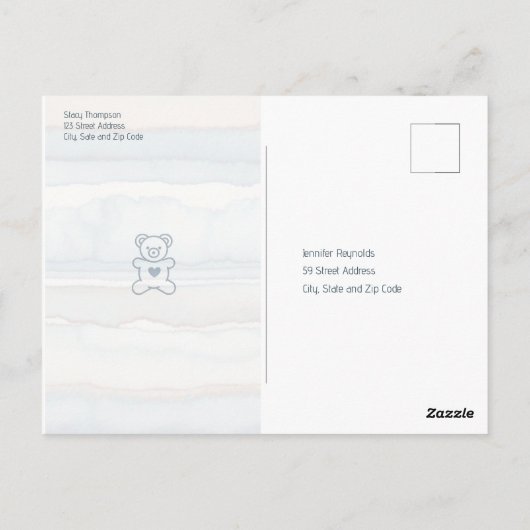 Casual gezellige Beer Baby shower Uitnodiging (Achterkant)