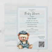 Casual gezellige Beer Baby shower Uitnodiging (Voorkant / Achterkant)