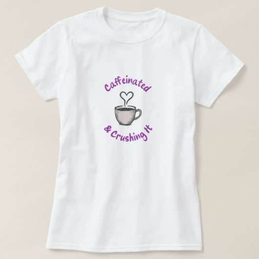 casual grafisch T-shirt - Koffieliefhebbers (Design voorkant)