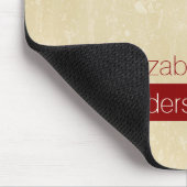 Casual grafische beige grunge met moderne stijlnaa muismat (Hoek)