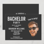 Casual Grappig Aangepaste Foto Bachelor Party Kaart (Voorkant / Achterkant)