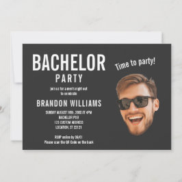 Casual Grappig Aangepaste Foto Bachelor Party Kaart