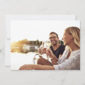 Casual gratis Drinken Funny Photo Wedding Save The Date (Achterkant)